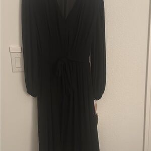 Alex Marie Elegant Black Long Sleeve Dress